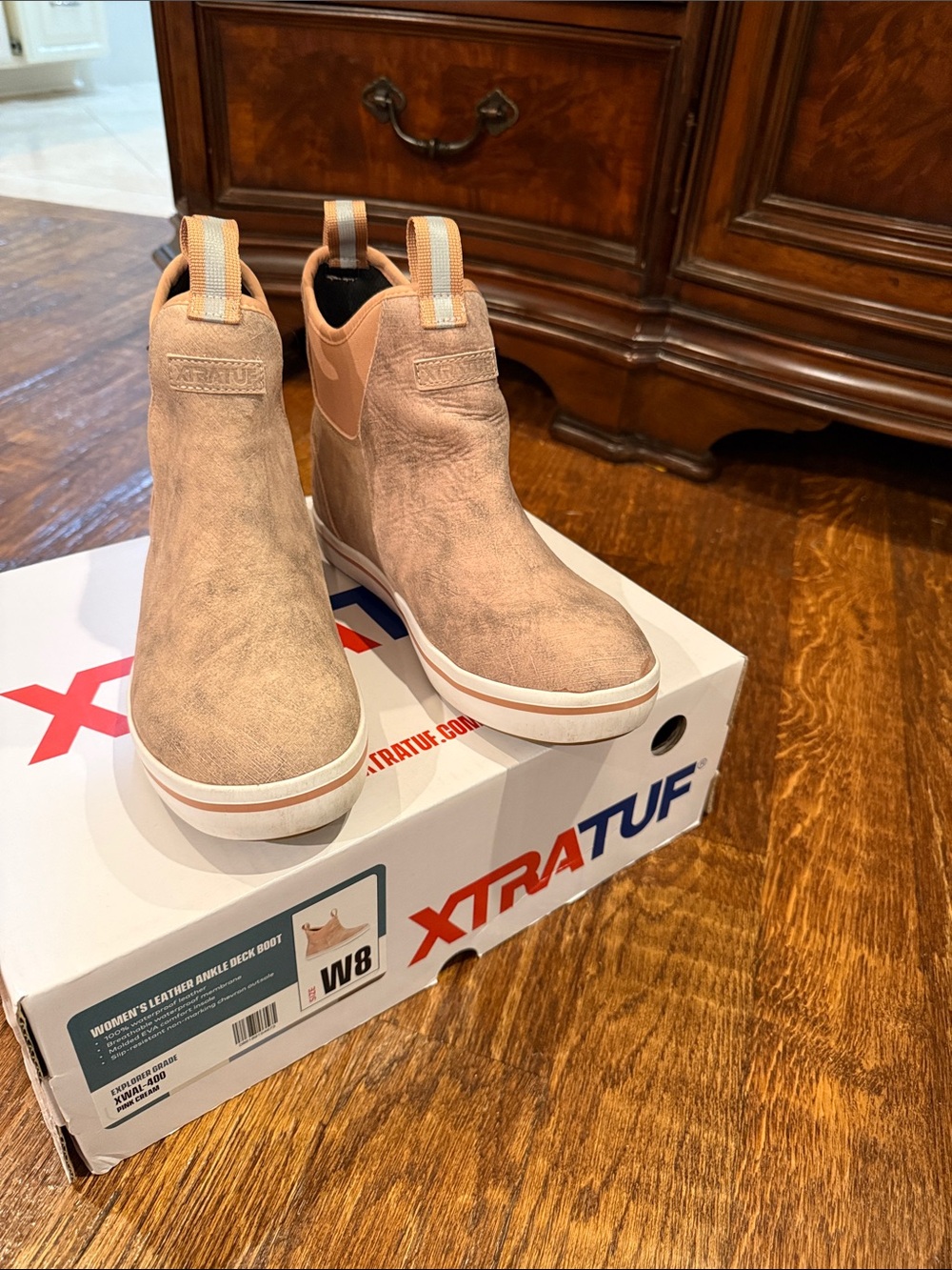 Kids' Tan Slip-On Ankle Sneakers